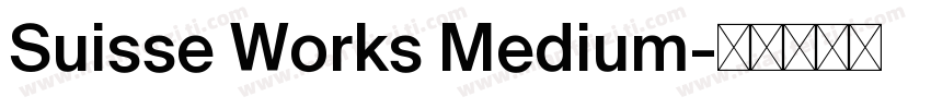 Suisse Works Medium字体转换